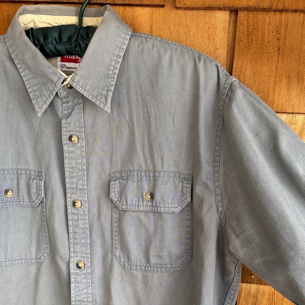 Wrangler Blue grey Shirt - Picture 3 of 5